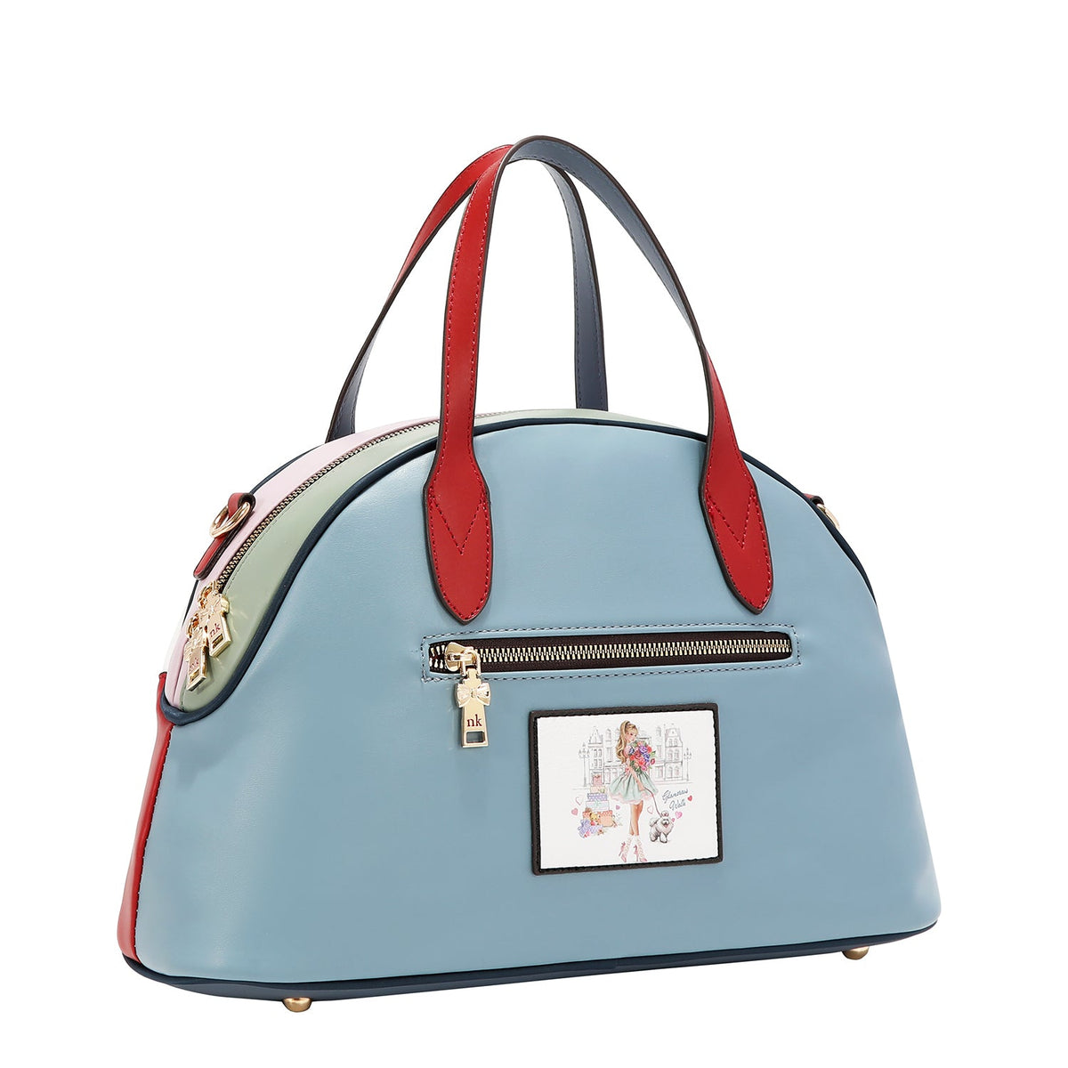 3 PIECE SET (SATCHEL BAG, MINI BACKPACK, WALLET) (GLAMOROUS WALK - WHITE)