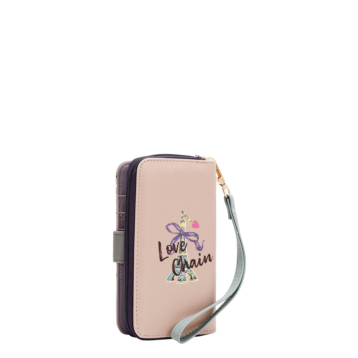 PORTA MOVIL CON CARTERA (LOVE CHAIN)