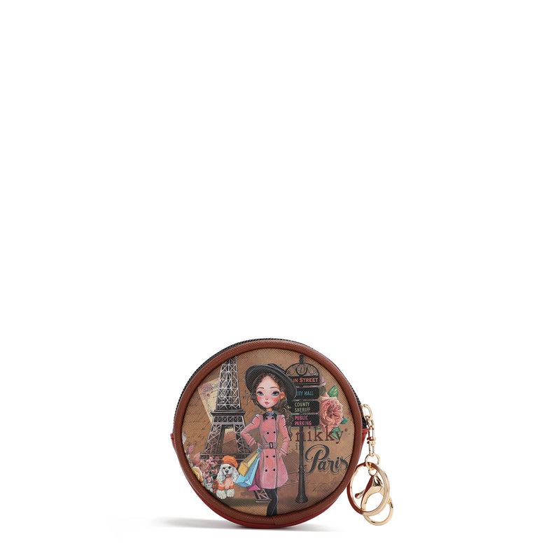 KEYCHAIN ​​WITH ROUND COIN PURSE (<tc>EMILY GOES PARIS</tc> )