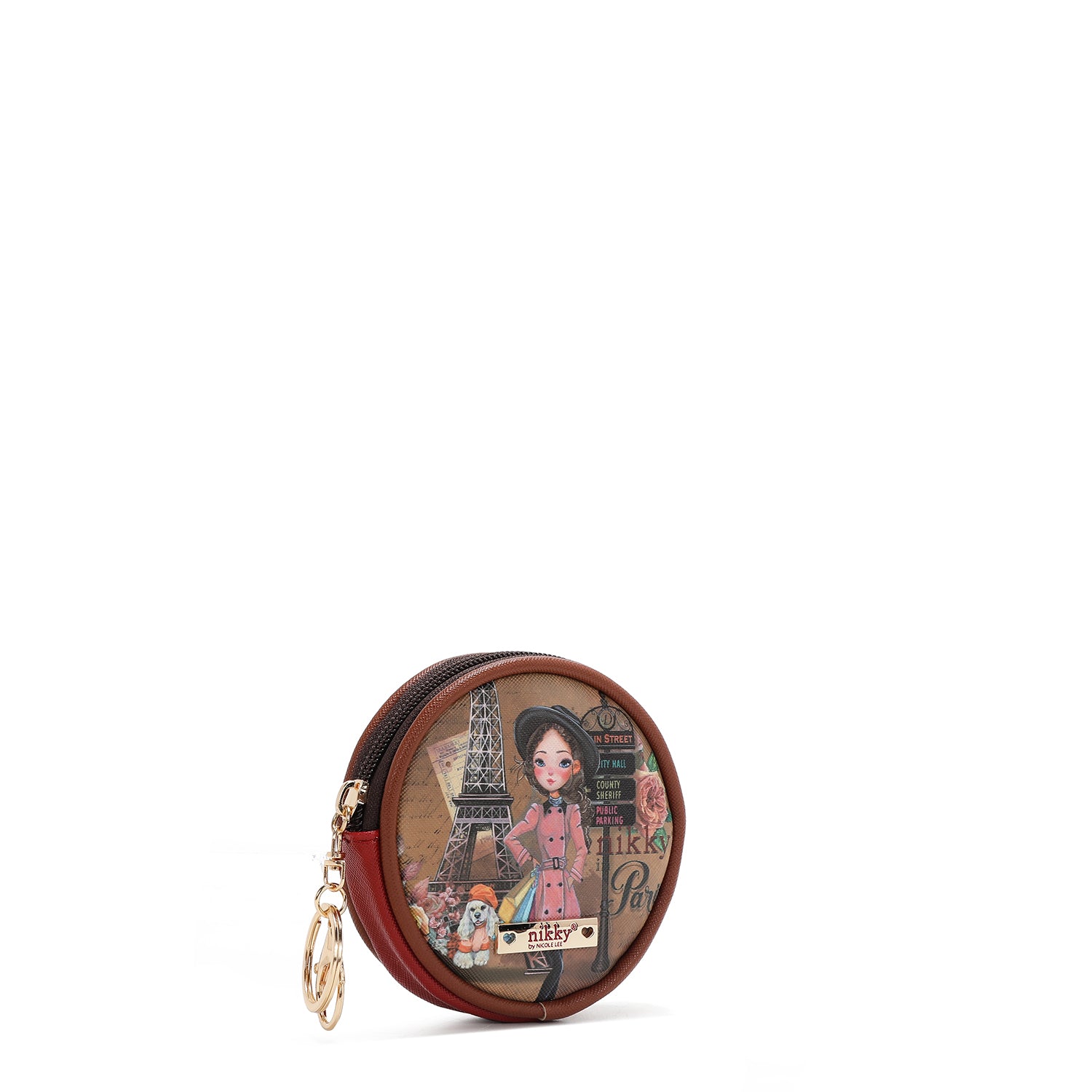 LLAVERO CON MONEDERO REDONDO (EMILY GOES PARIS)