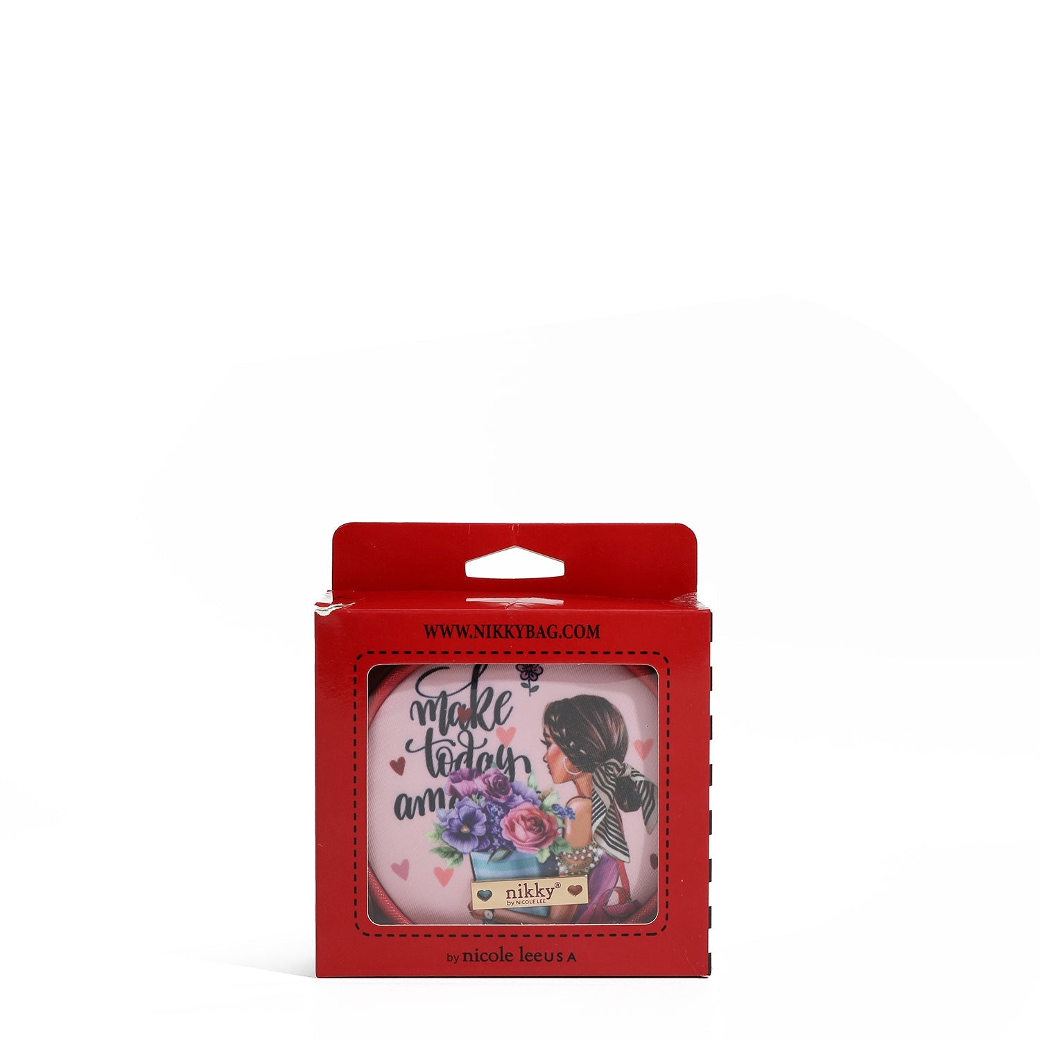 LLAVERO CON MONEDERO REDONDO (FLOWER DAY)