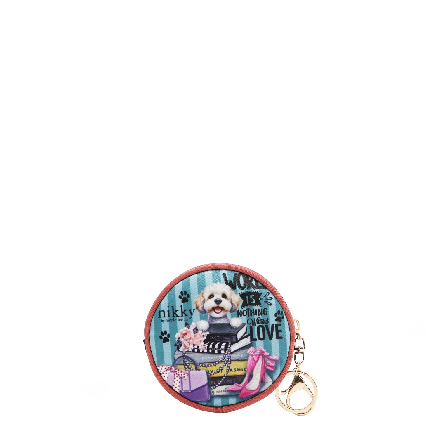 KEYCHAIN ​​WITH ROUND PURSE (MEANT TO LOVE YOU)