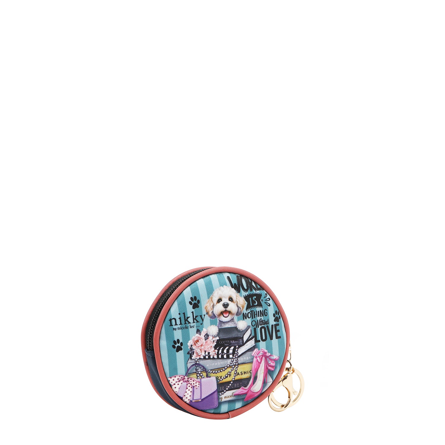 KEYCHAIN ​​WITH ROUND PURSE (MEANT TO LOVE YOU)