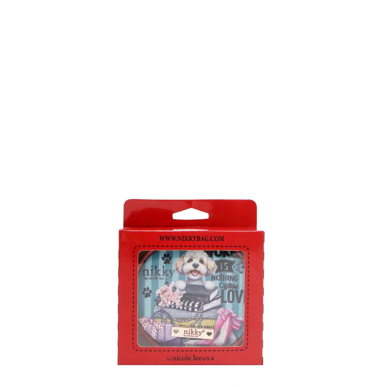 KEYCHAIN ​​WITH ROUND PURSE (MEANT TO LOVE YOU)