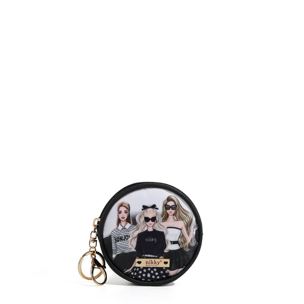 KEYCHAIN ​​WITH ROUND COIN PURSE (<tc>TRIO</tc>)