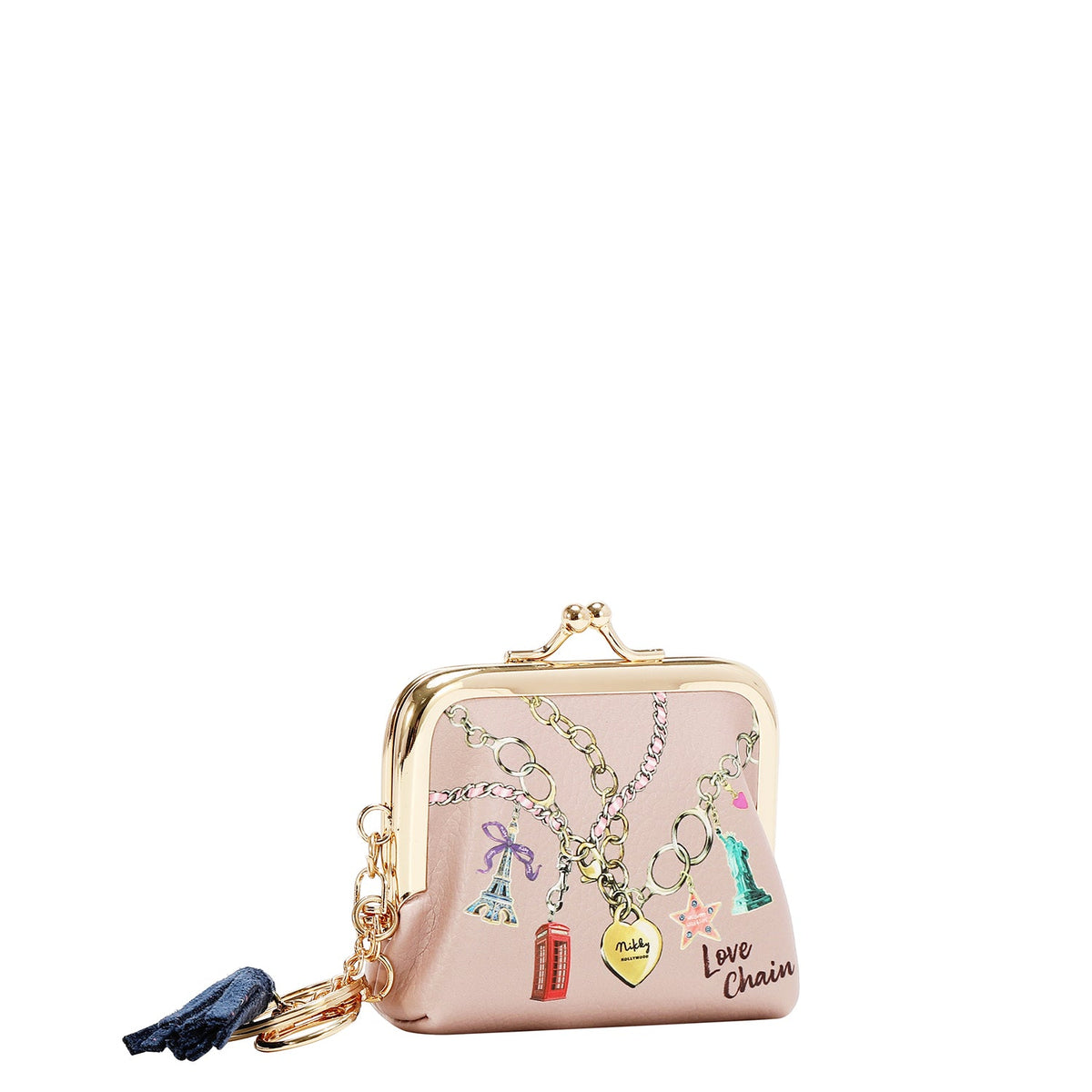 MONEDERO NIKKY KISSLOCK (LOVE CHAIN)