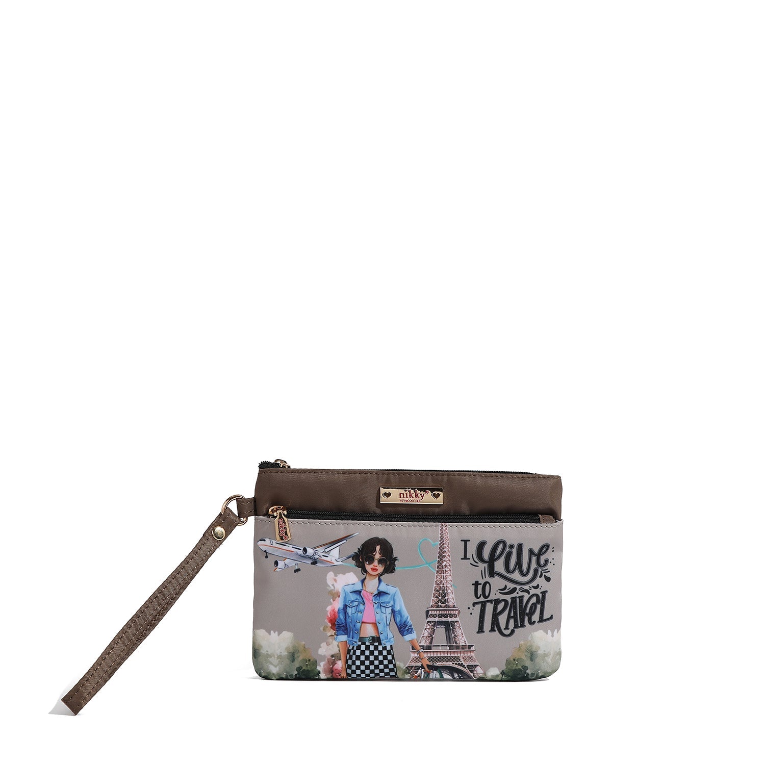 NECESER CON CREMALLERA (I LIVE TO TRAVEL)