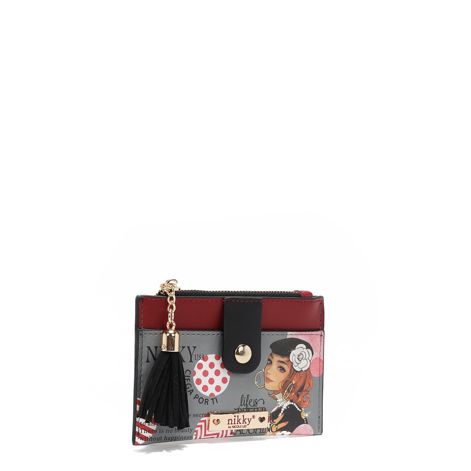 CARD HOLDER WITH ZIPPER (<tc>CIEGA POR TI</tc>)