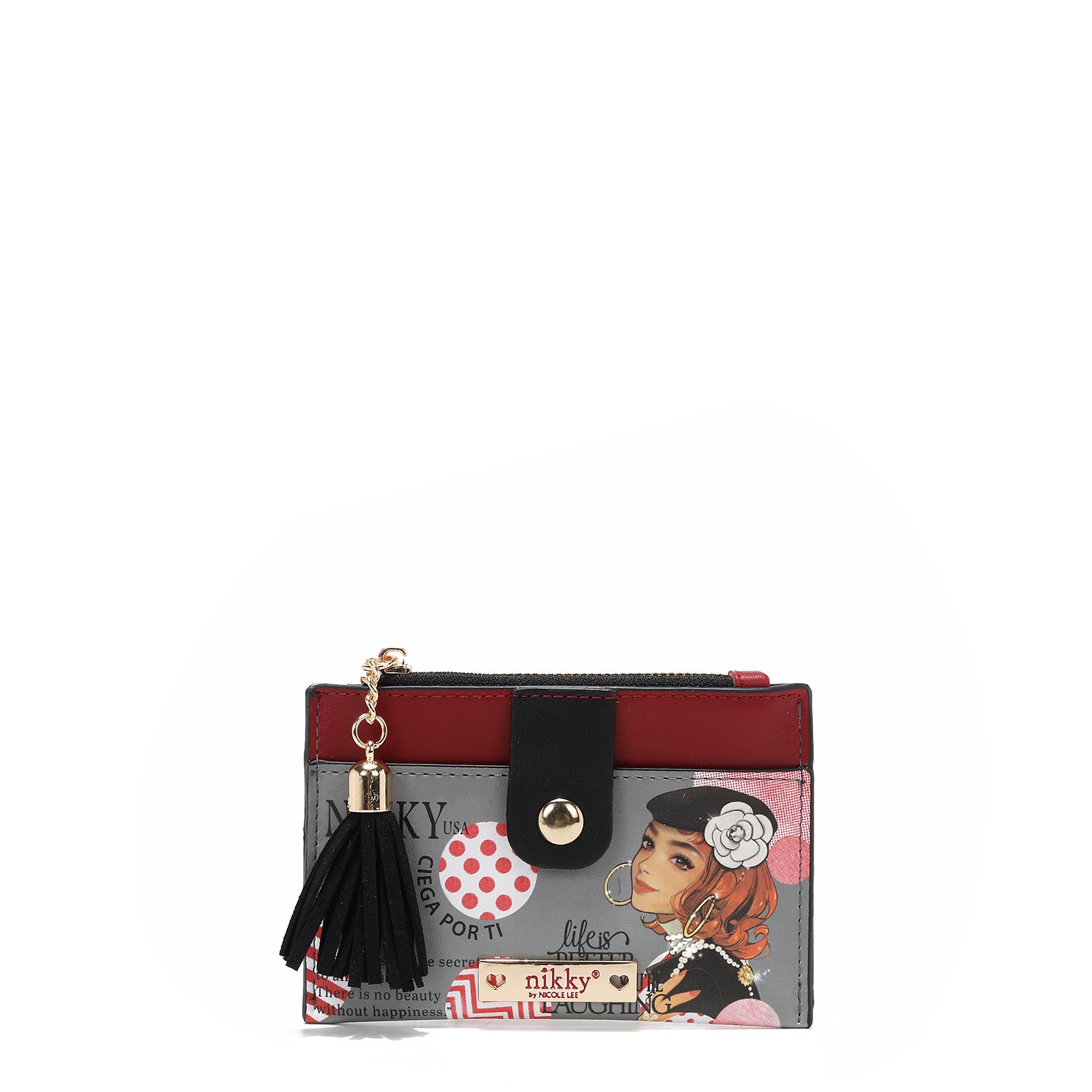 CARD HOLDER WITH ZIPPER (<tc>CIEGA POR TI</tc>)