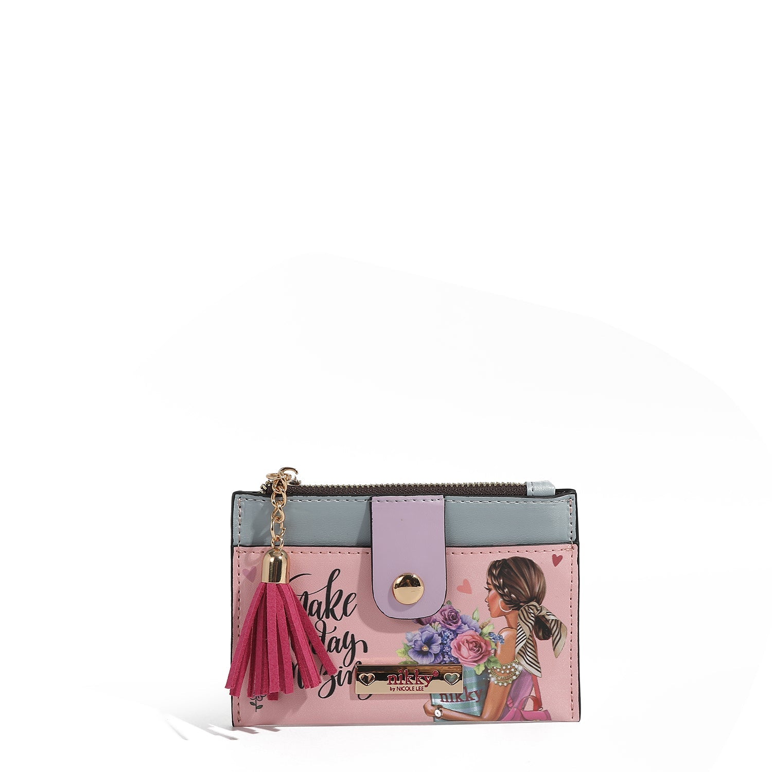 PORTA TARJETAS CON CREMALLERA (FLOWER DAY)