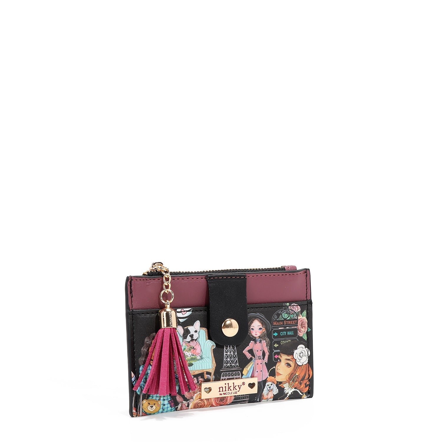 PORTA TARJETAS CON CREMALLERA (NIKKY MAKES FRIENDS)