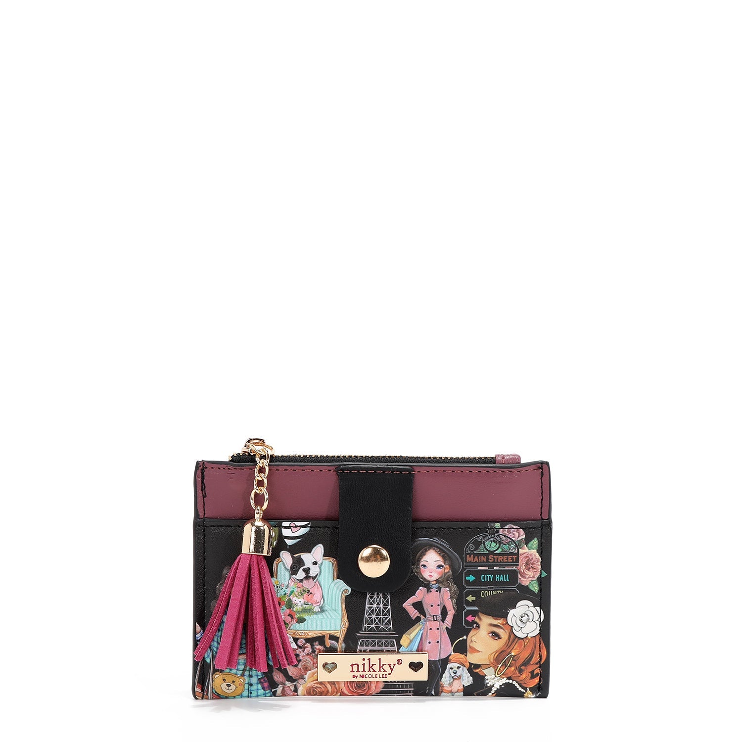 PORTA TARJETAS CON CREMALLERA (NIKKY MAKES FRIENDS)