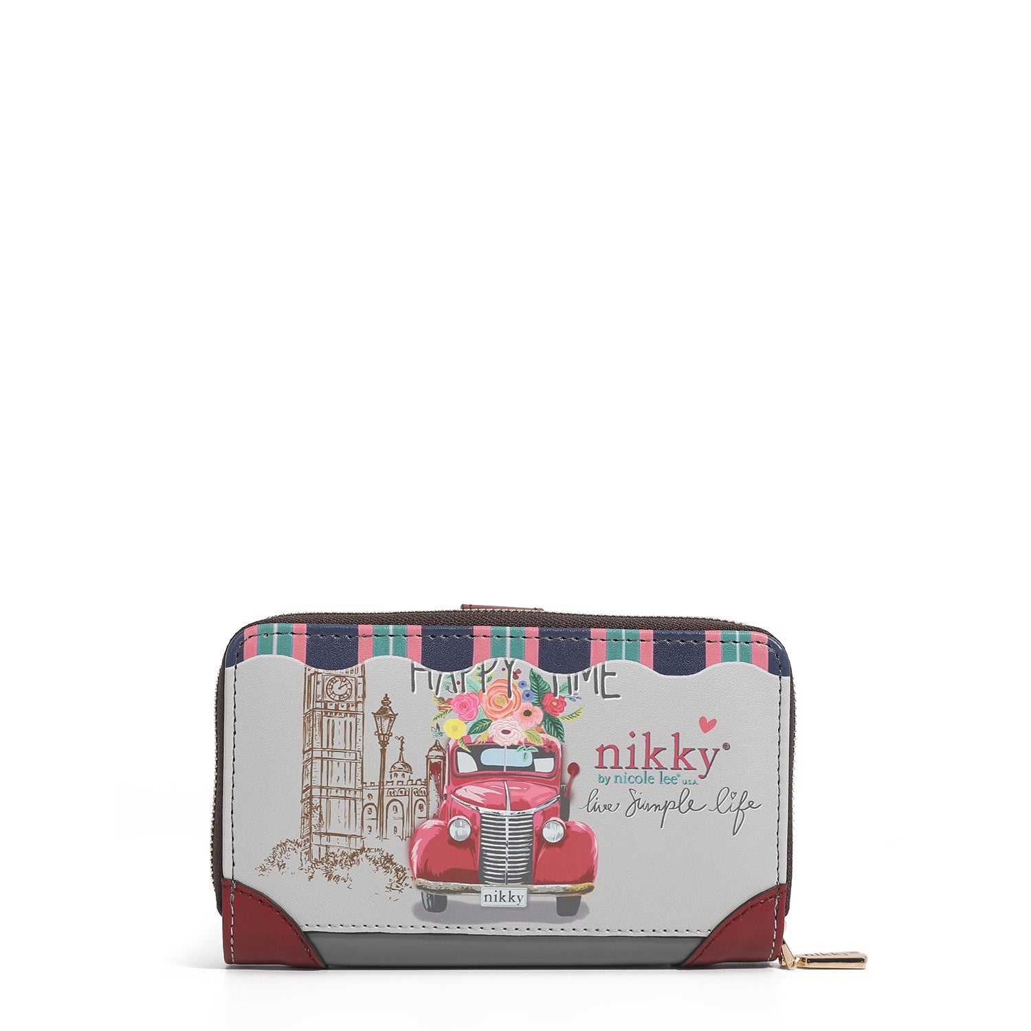 LARGE WALLET WITH DOUBLE CLOSURE PURSE <tc>NIKKY</tc>