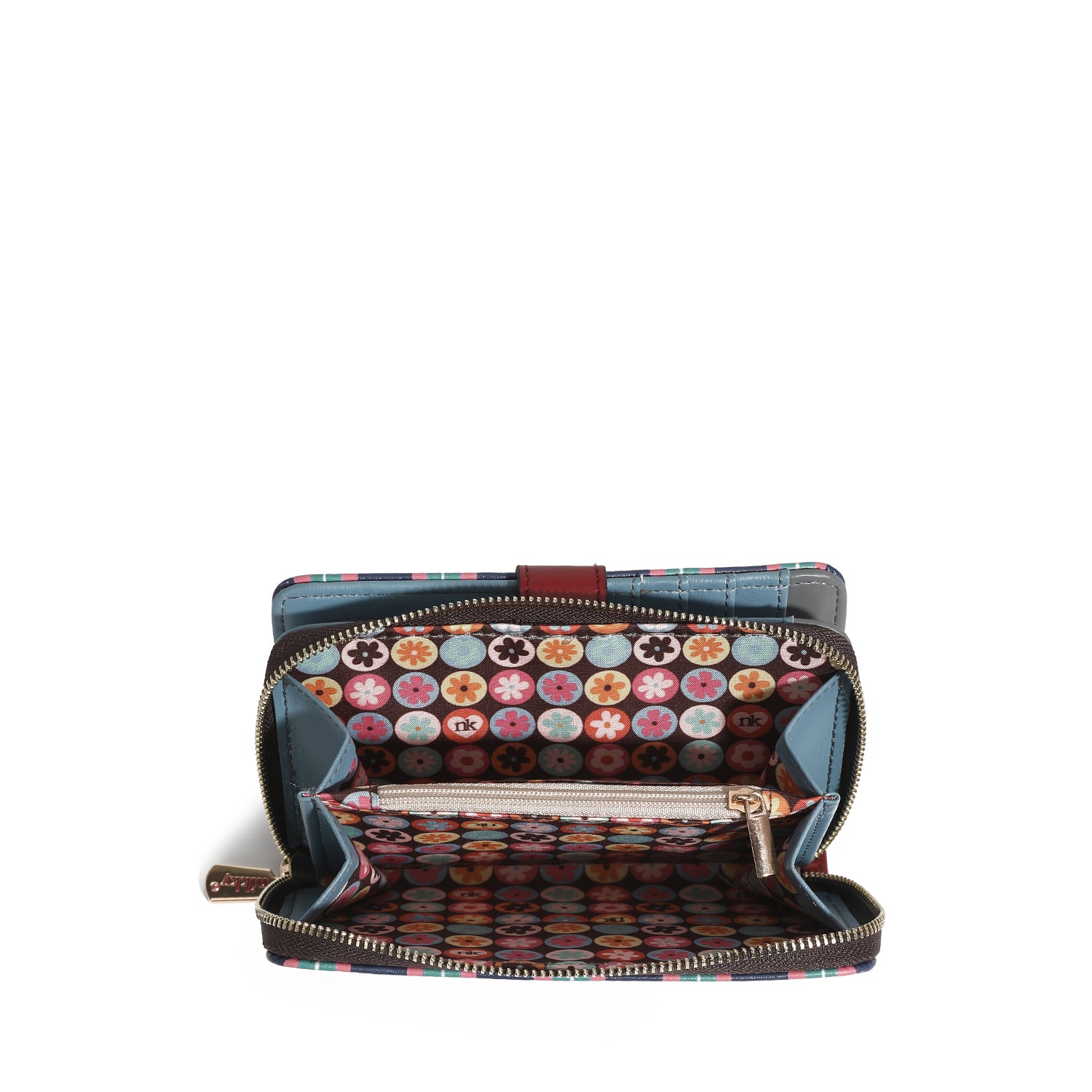 LARGE WALLET WITH DOUBLE CLOSURE PURSE <tc>NIKKY</tc>