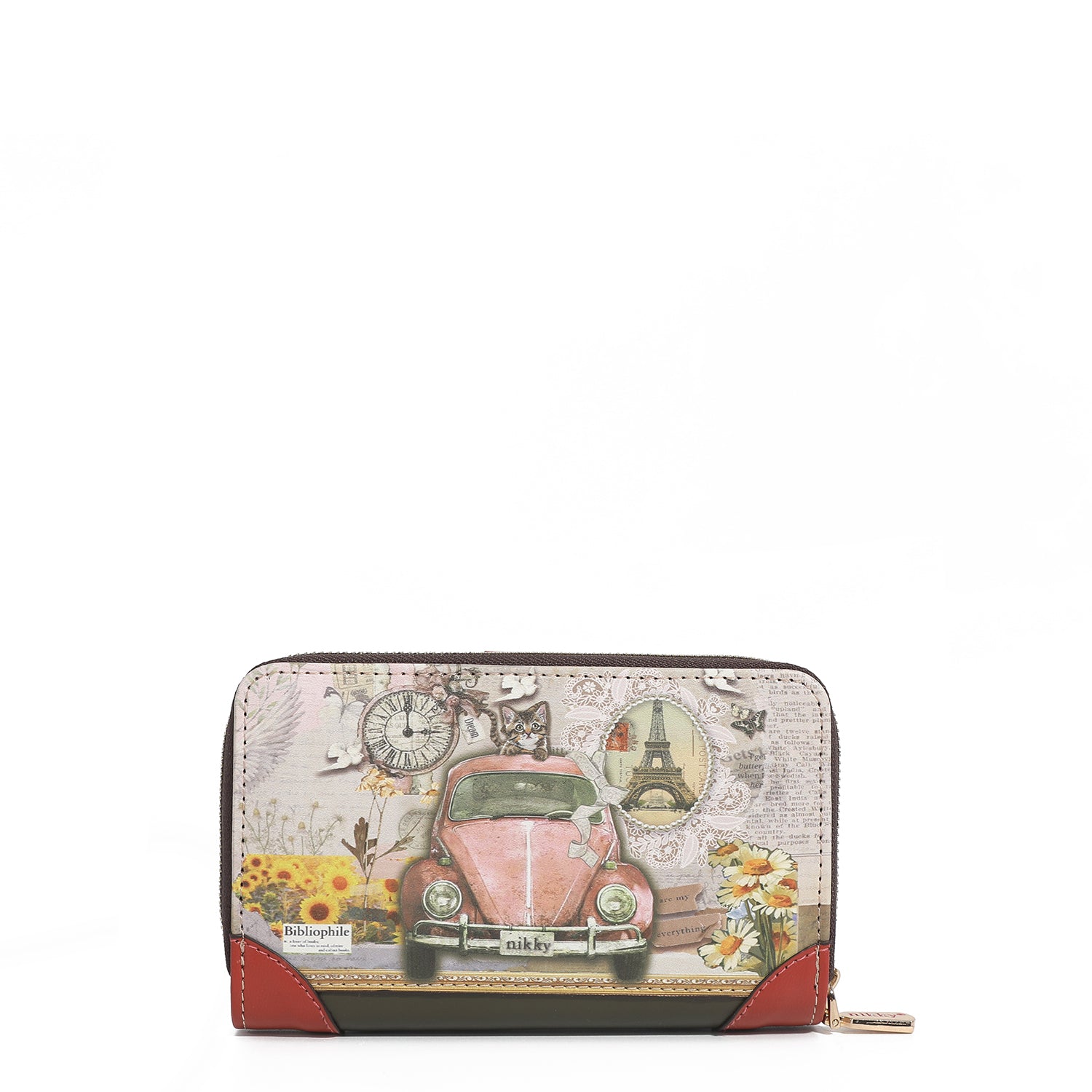 LARGE WALLET WITH DOUBLE CLOSURE PURSE <tc>NIKKY</tc>