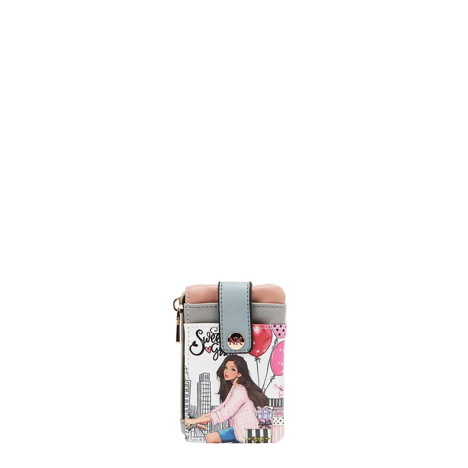 MINI PORTA TARJETAS CON CIERRE (SWEET GIRL)