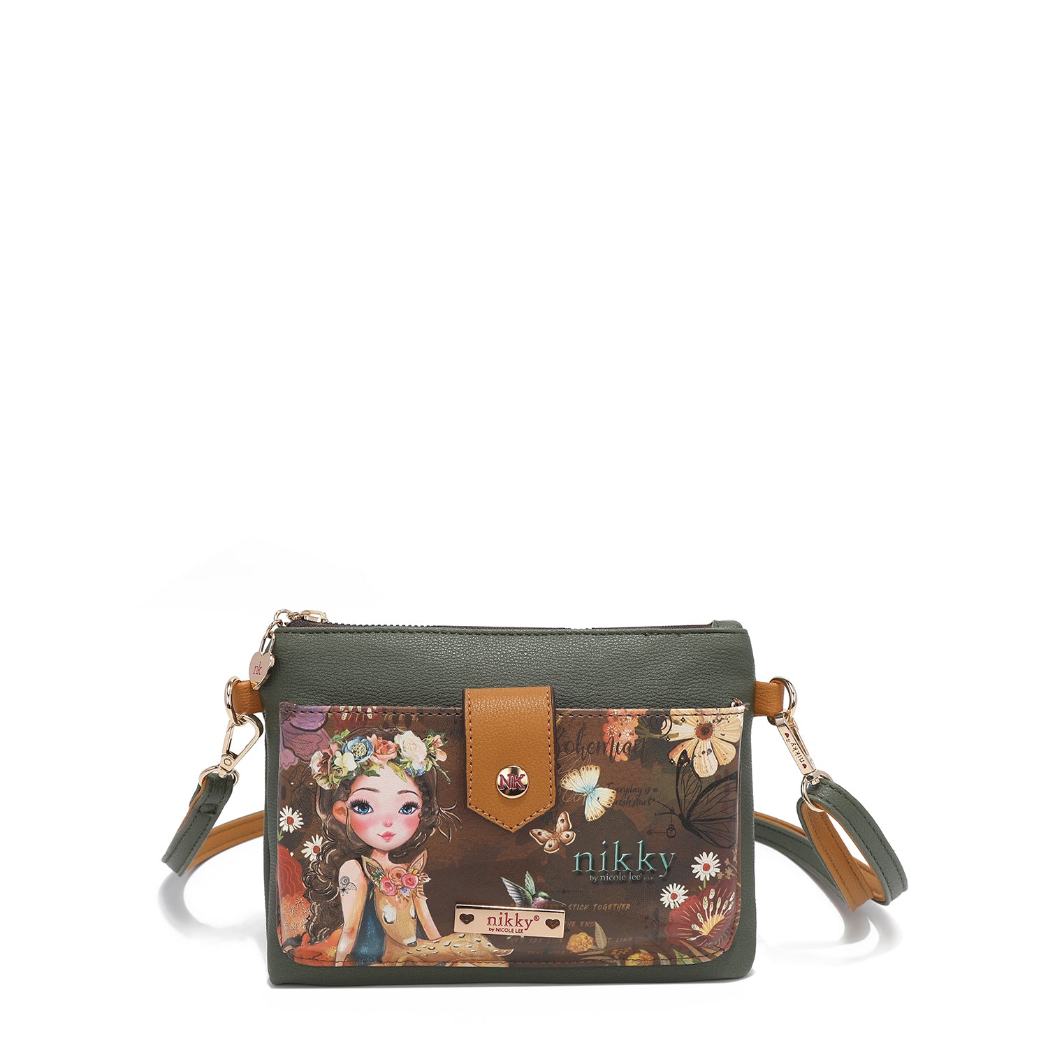 Compact Bandolera Zip and Snap