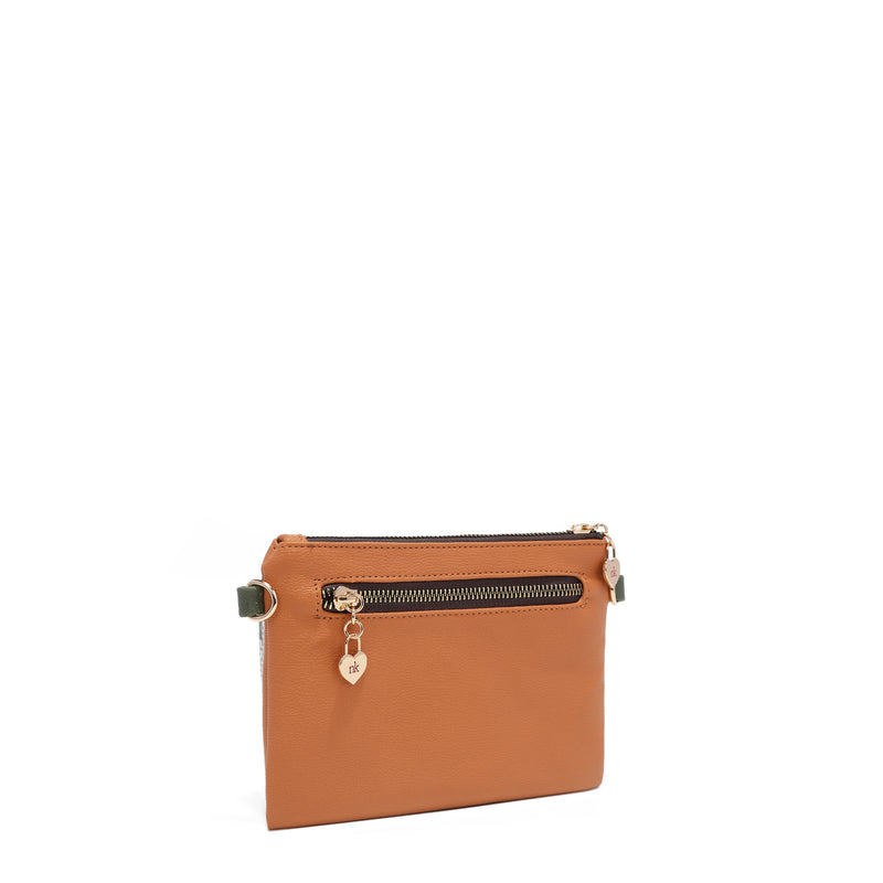 COMPACT ZIP AND SNAP CROSSBODY BAG