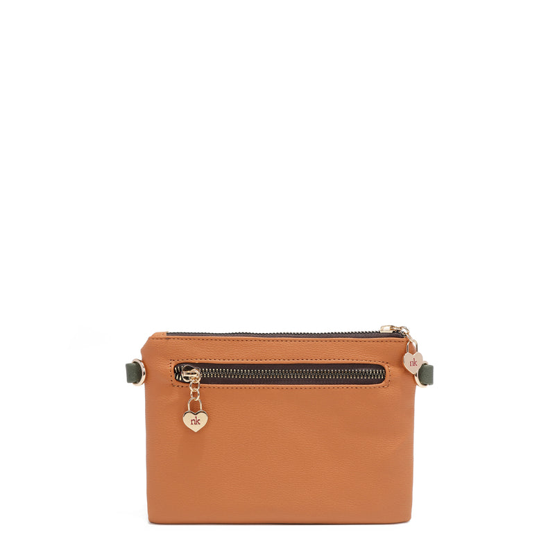 COMPACT ZIP AND SNAP CROSSBODY BAG