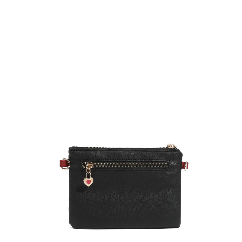 COMPACT ZIP AND SNAP CROSSBODY BAG