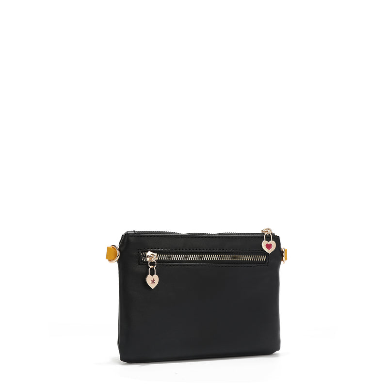 CROSSBODY BAG WITH ZIPPER AND BUTTON CLOSURE (<tc>NIKKY GOES SHOPPING</tc>)