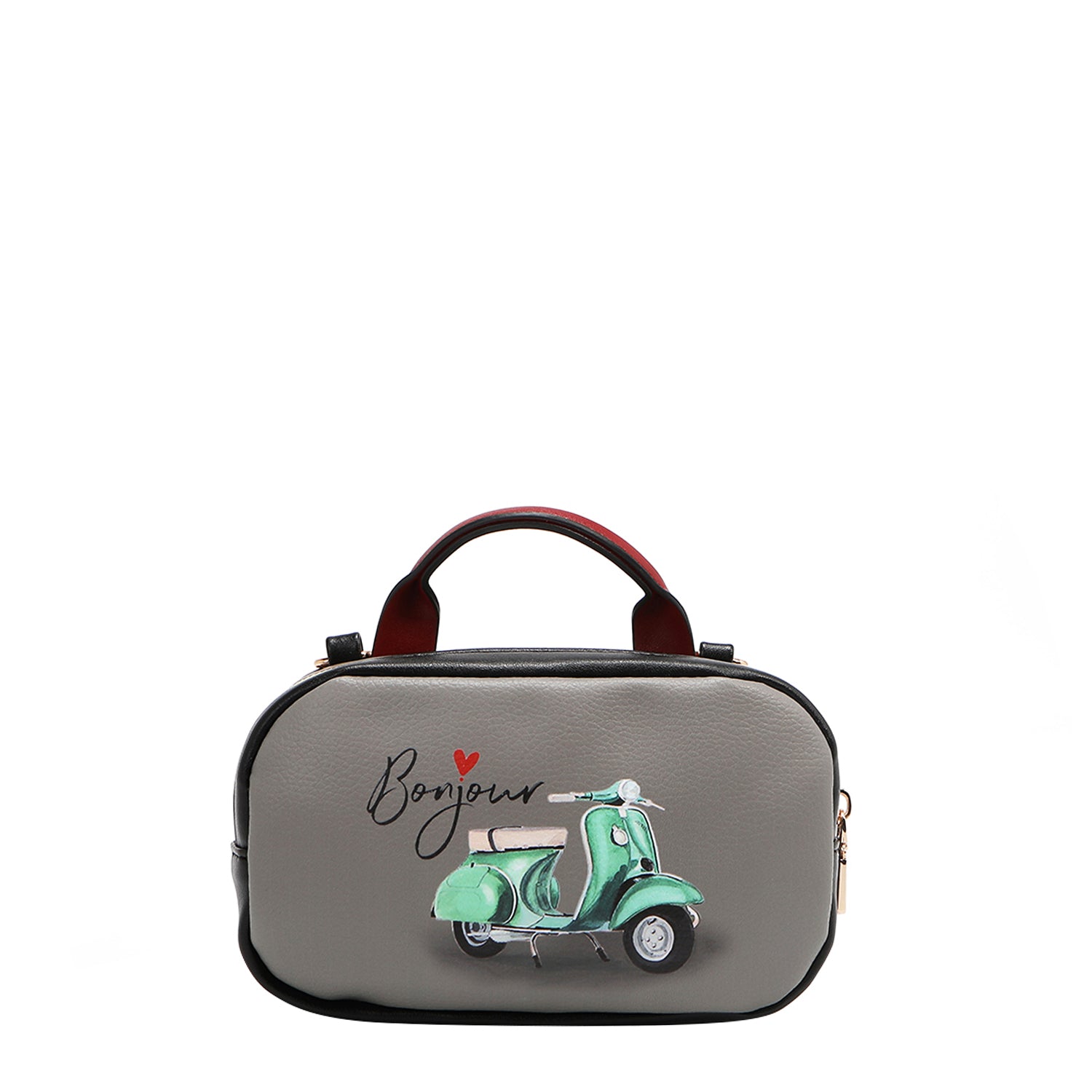 MINI BOLSO CRUZADO BOSTON CON DOBLE CREMALLERA (EIFFEL DREAMS)