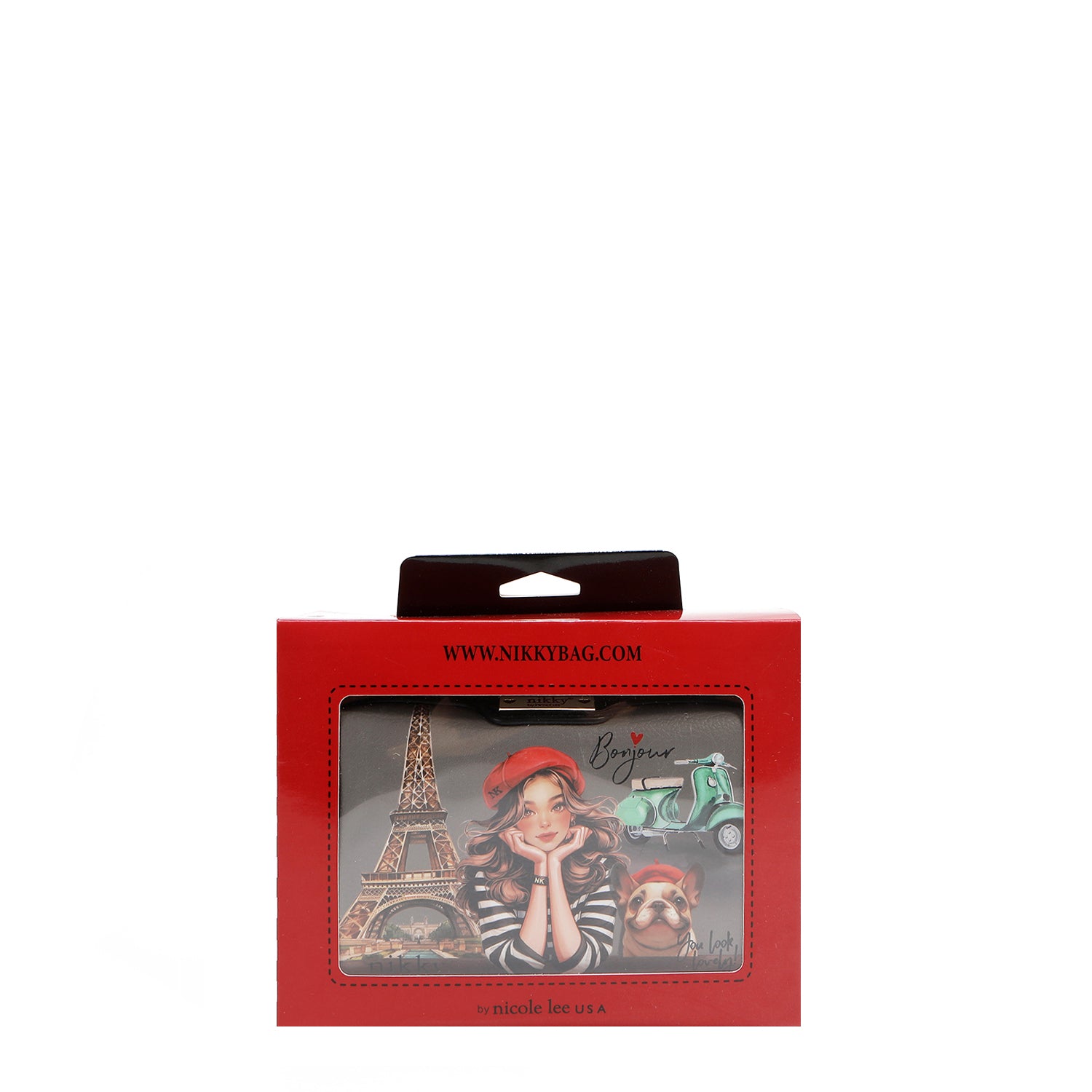 MINI BOLSO CRUZADO BOSTON CON DOBLE CREMALLERA (EIFFEL DREAMS)