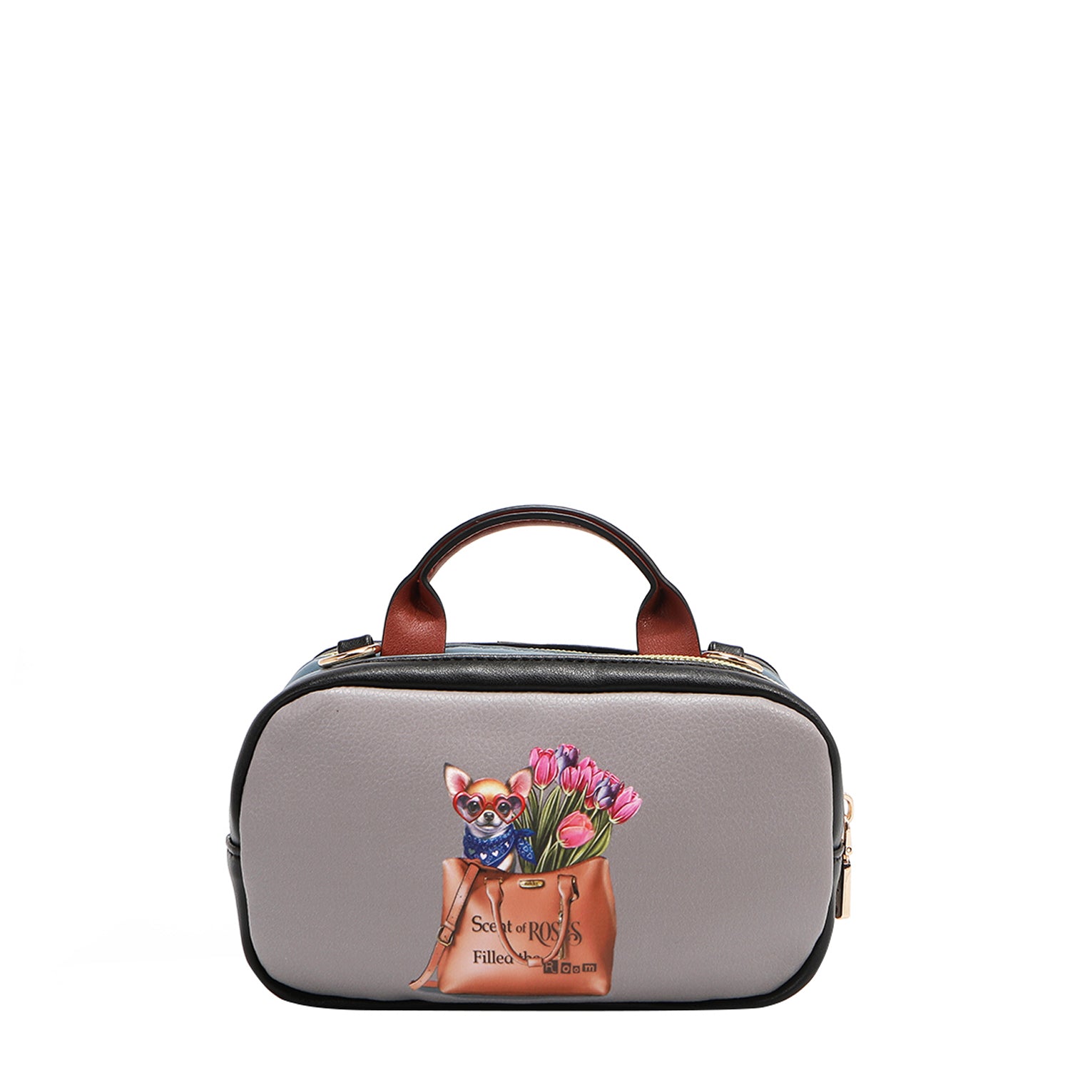MINI BOLSO CRUZADO BOSTON CON DOBLE CREMALLERA (ESSENCE OF YOU)