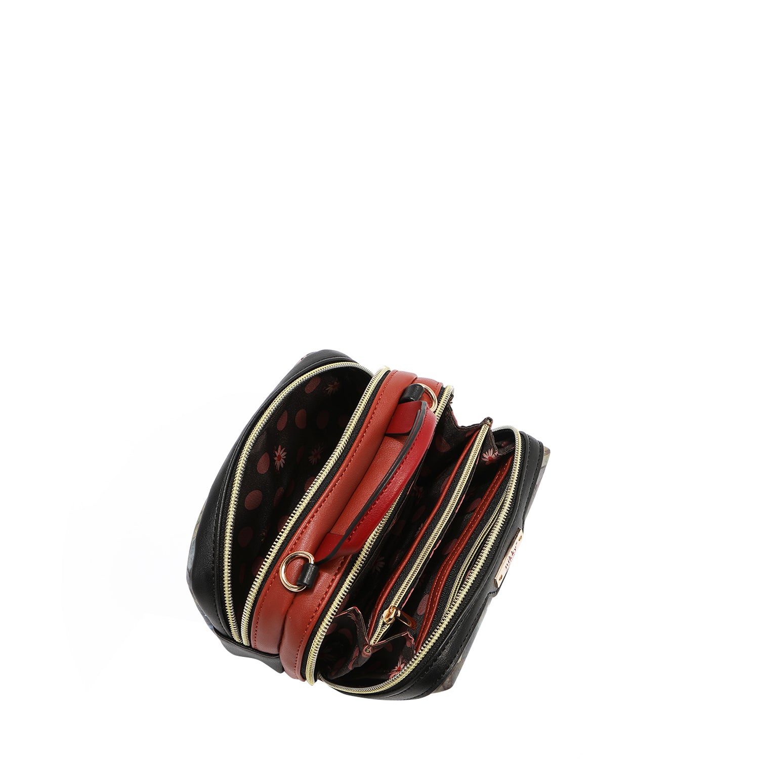 MINI SAC BANDOULIÈRE BOSTON AVEC DOUBLE FERMETURE ÉCLAIR (<tc>FAIRY TALE</tc>)