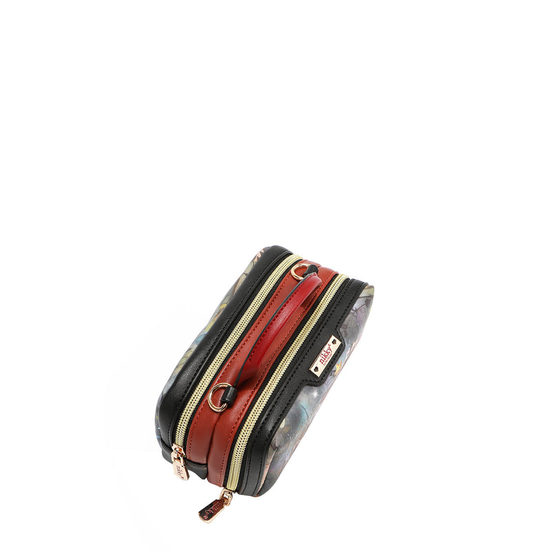 MINI BOLSO CRUZADO BOSTON CON DOBLE CREMALLERA (FAIRY TALE)