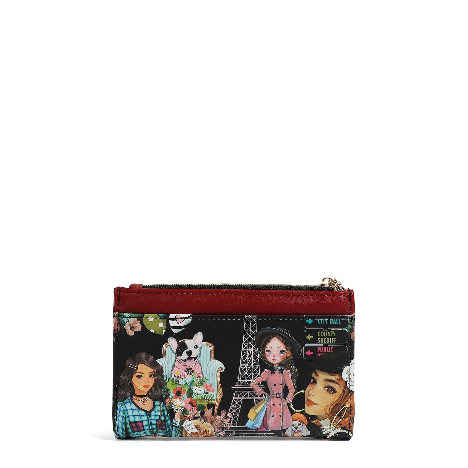 BILLETERA LARGA CON CREMALLERA (NIKKY MAKES FRIENDS)