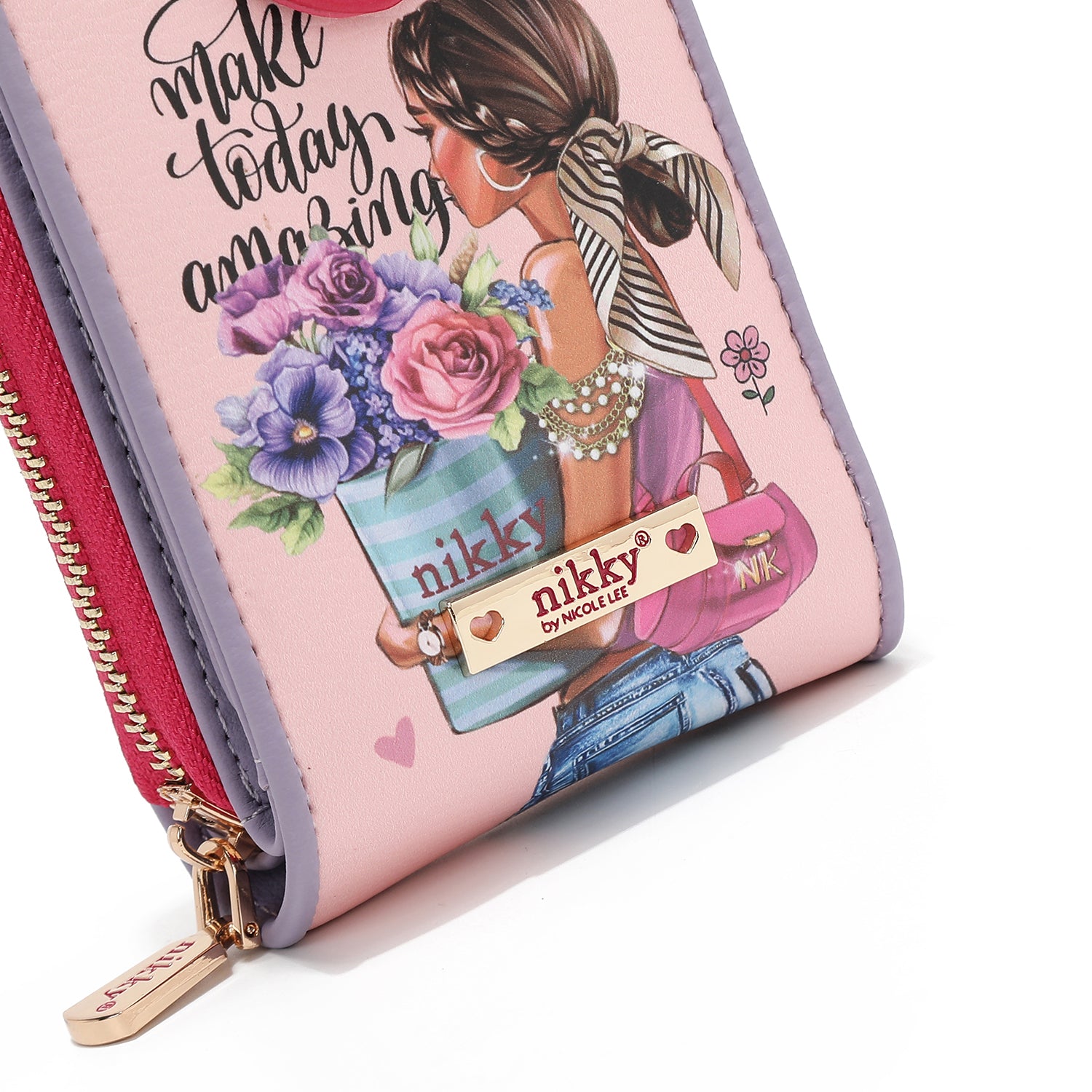 CARTERA PLEGABLE COMPACTA (FLOWER DAY)