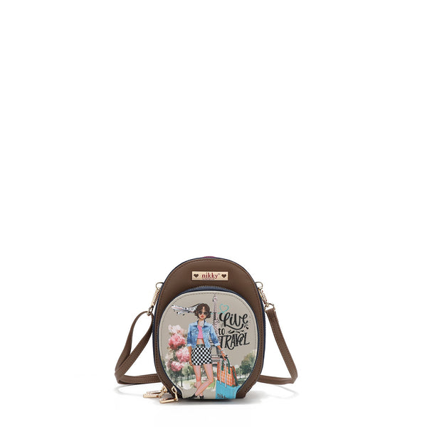 SMALL CROSSBODY BAG (<tc>I LIVE TO TRAVEL</tc>)
