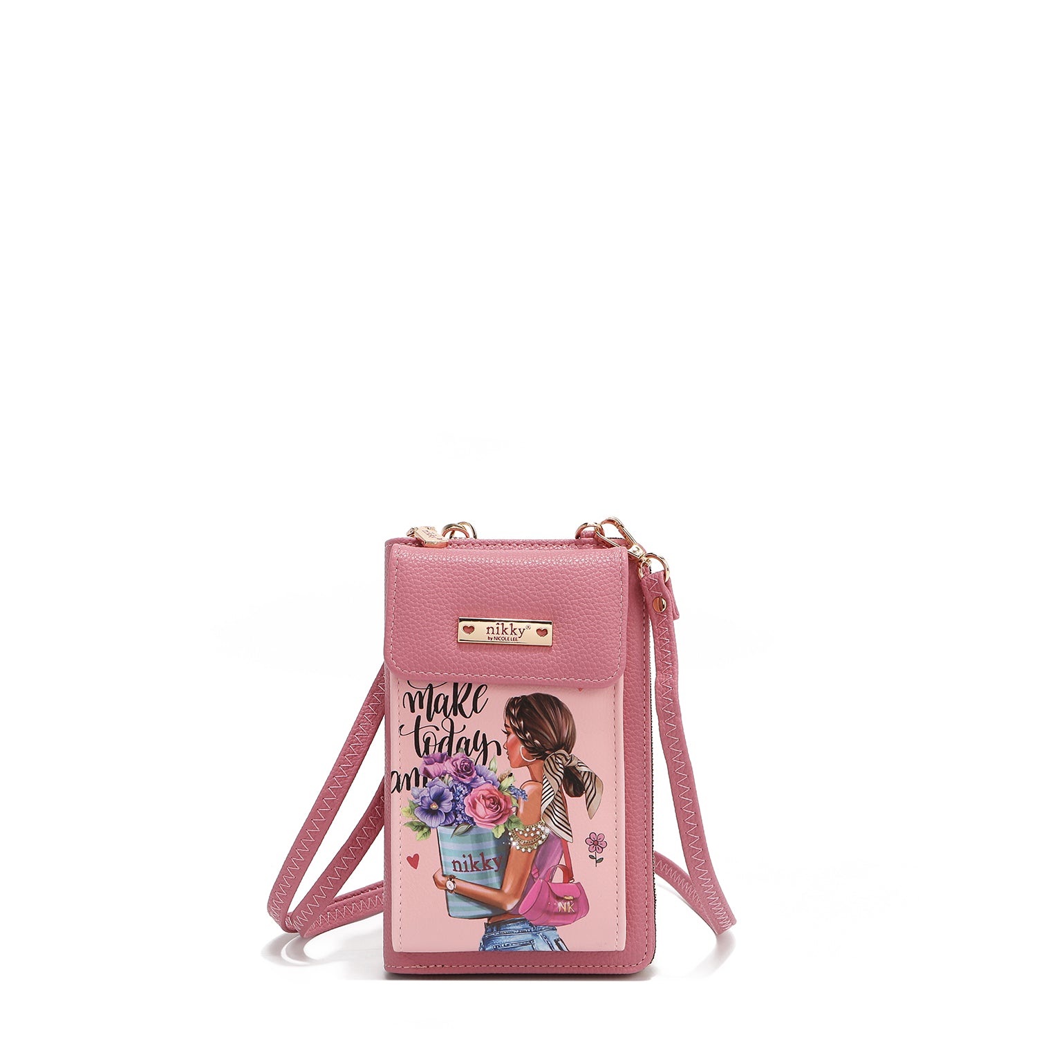 BANDOLERA PARA TELEFONO/CARTERA (FLOWER DAY)