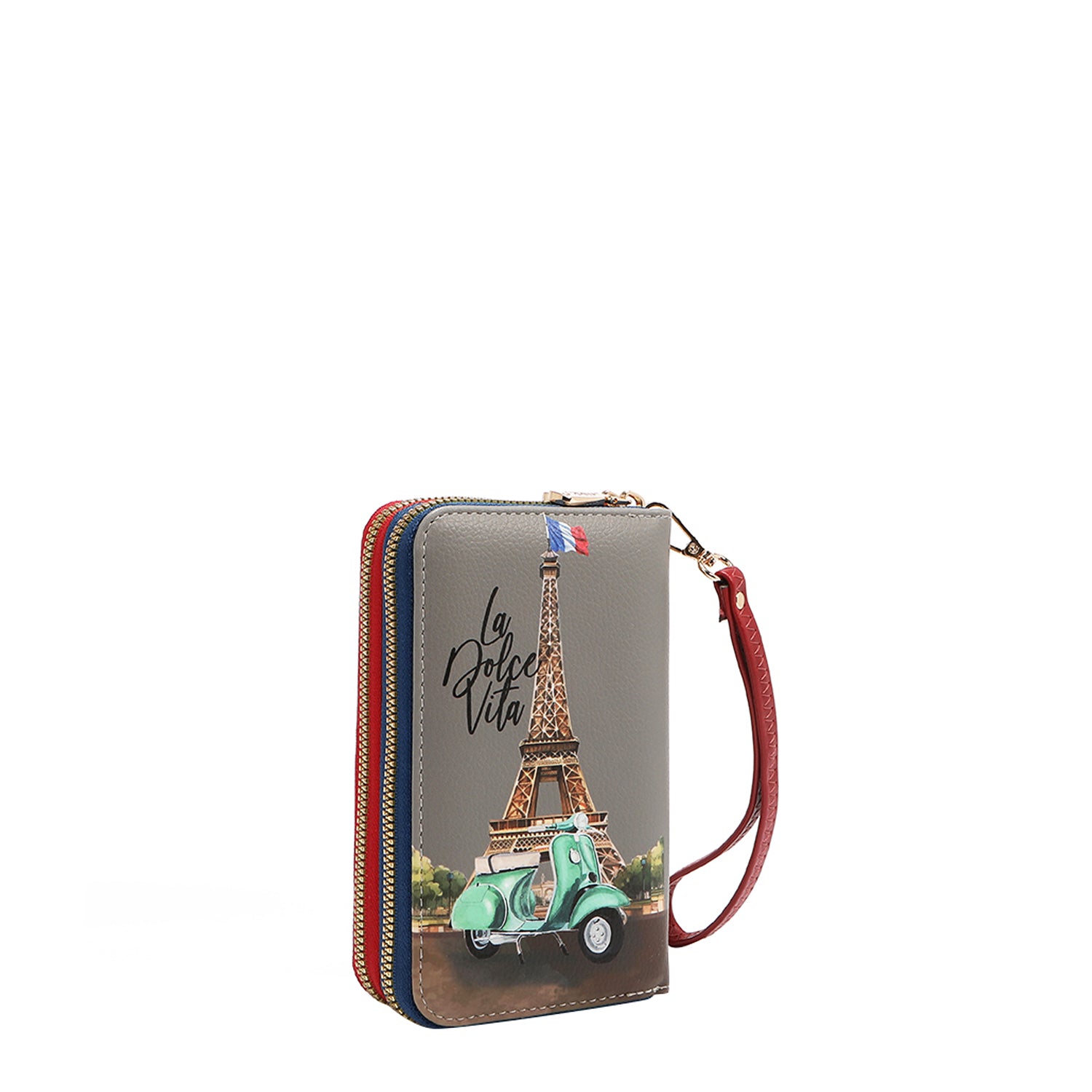 CARTERA MEDIANA CON DOBLE CREMALLERA (EIFFEL DREAMS)