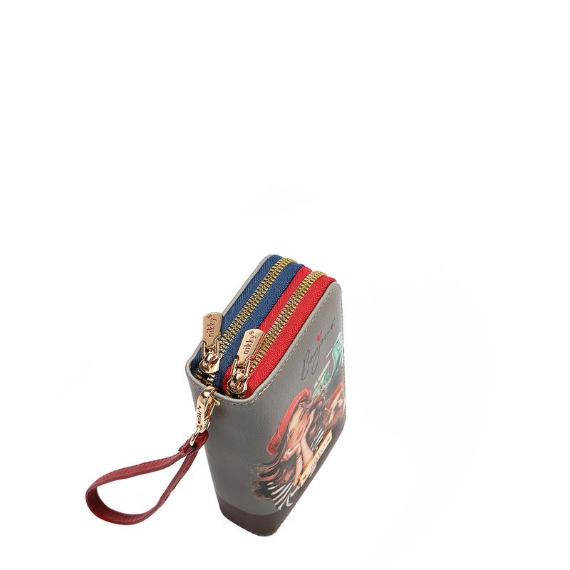 CARTERA MEDIANA CON DOBLE CREMALLERA (EIFFEL DREAMS)