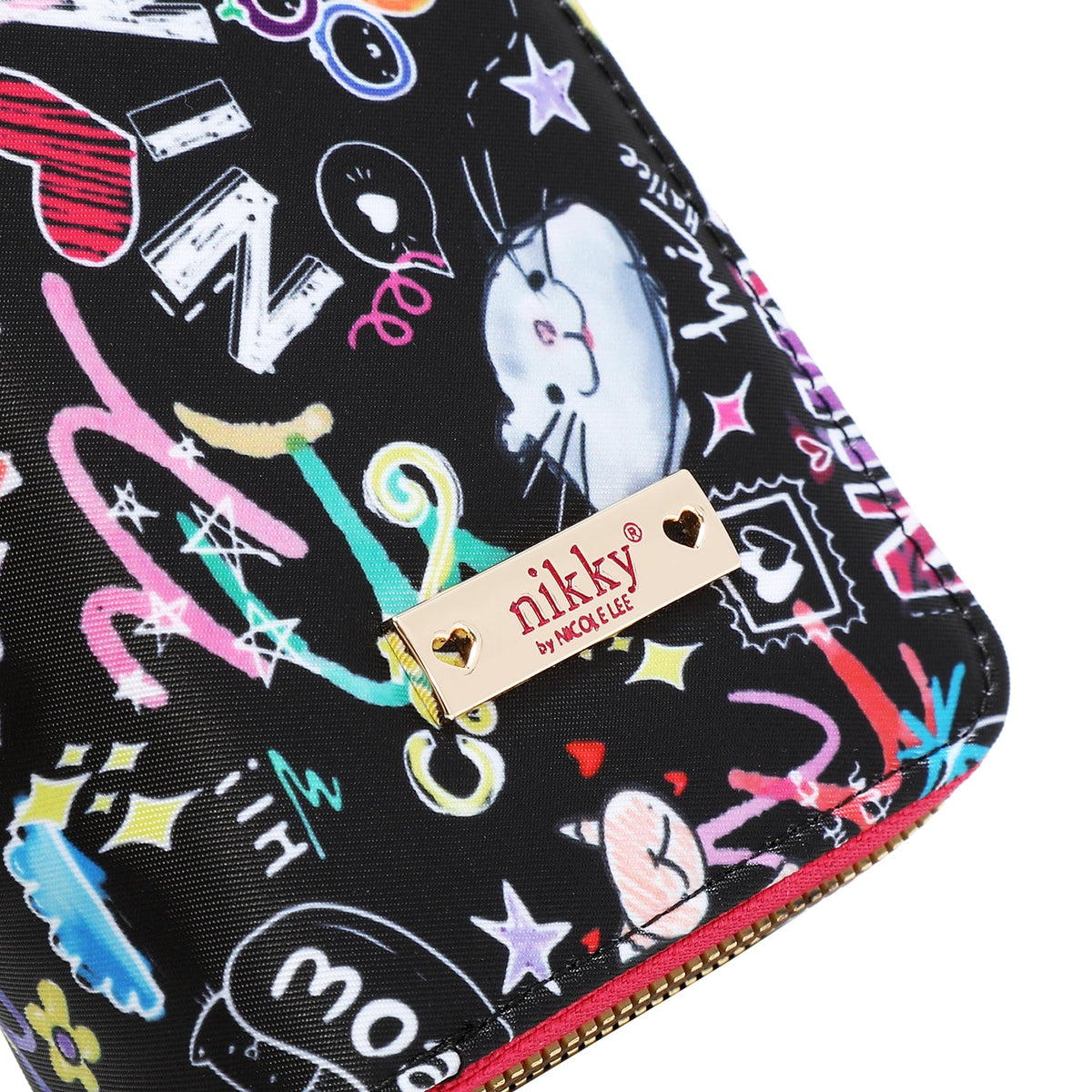 CARTERA MEDIANA CON DOBLE CREMALLERA (JUST FOR FUN-NEGRO)