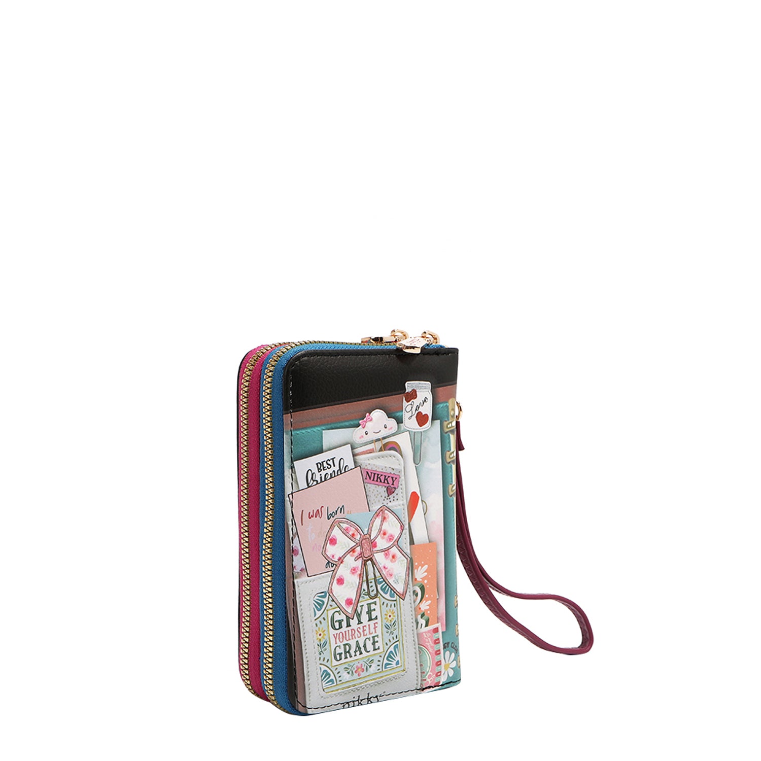 MEDIUM WALLET WITH DOUBLE ZIPPER (<tc>NOSTALGIA</tc>)