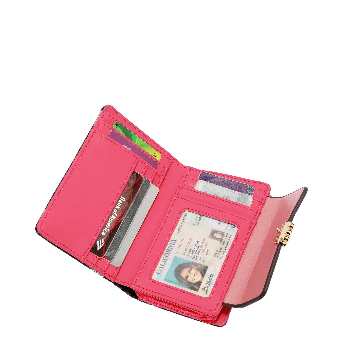 CARTERA PLEGABLE PEQUEÑA NIKKY (GLAMOROUS WALK-NEGRO)