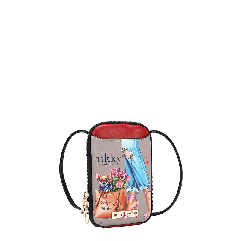 BOLSO CRUZADO CON CREMALLERA PARA TELÉFONO/CARTERA (ESSENCE OF YOU)