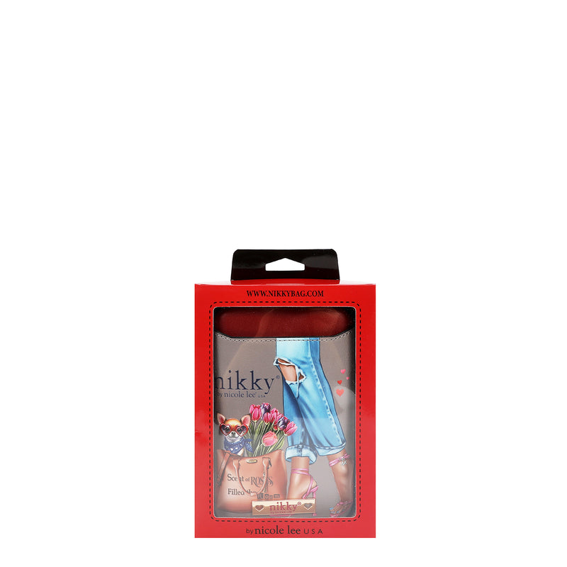 BOLSO CRUZADO CON CREMALLERA PARA TELÉFONO/CARTERA (ESSENCE OF YOU)