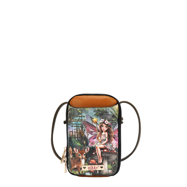 BOLSO CRUZADO CON CREMALLERA PARA TELÉFONO/CARTERA (FAIRY TALE)