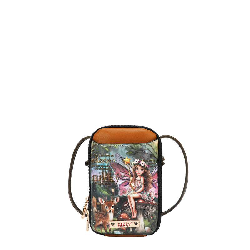 BOLSO CRUZADO CON CREMALLERA PARA TELÉFONO/CARTERA (FAIRY TALE)