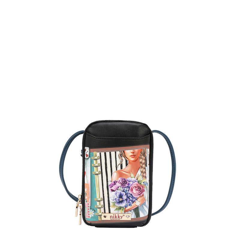 BOLSO CRUZADO CON CREMALLERA PARA TELÉFONO/CARTERA (NOSTALGIA)