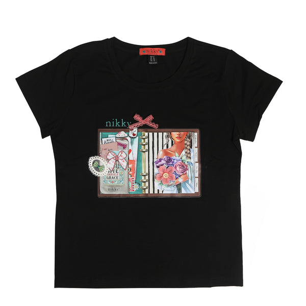 CAMISETA DE MODA (NOSTALGIA NEGRO)