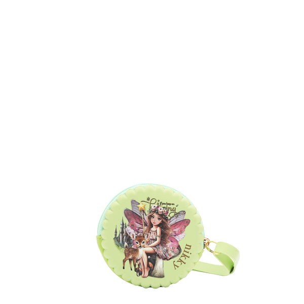 ESTUCHE REDONDO DE SILICONA CON PULSERA (FAIRY TALE VERDE)