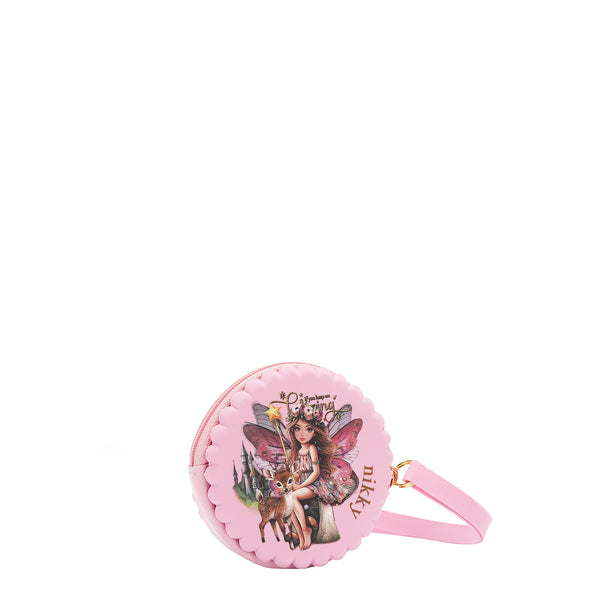 ESTUCHE REDONDO DE SILICONA CON PULSERA (FAIRY TALE ROSA)