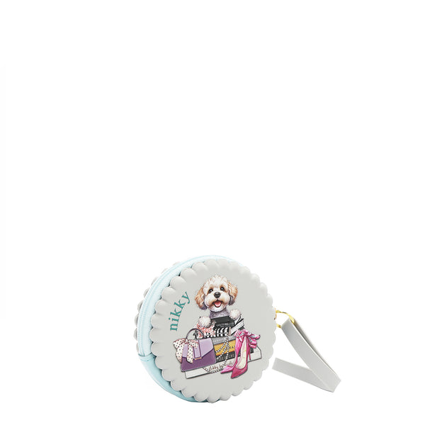 ESTUCHE REDONDO DE SILICONA CON PULSERA (MEANT TO LOVE YOU GRIS)