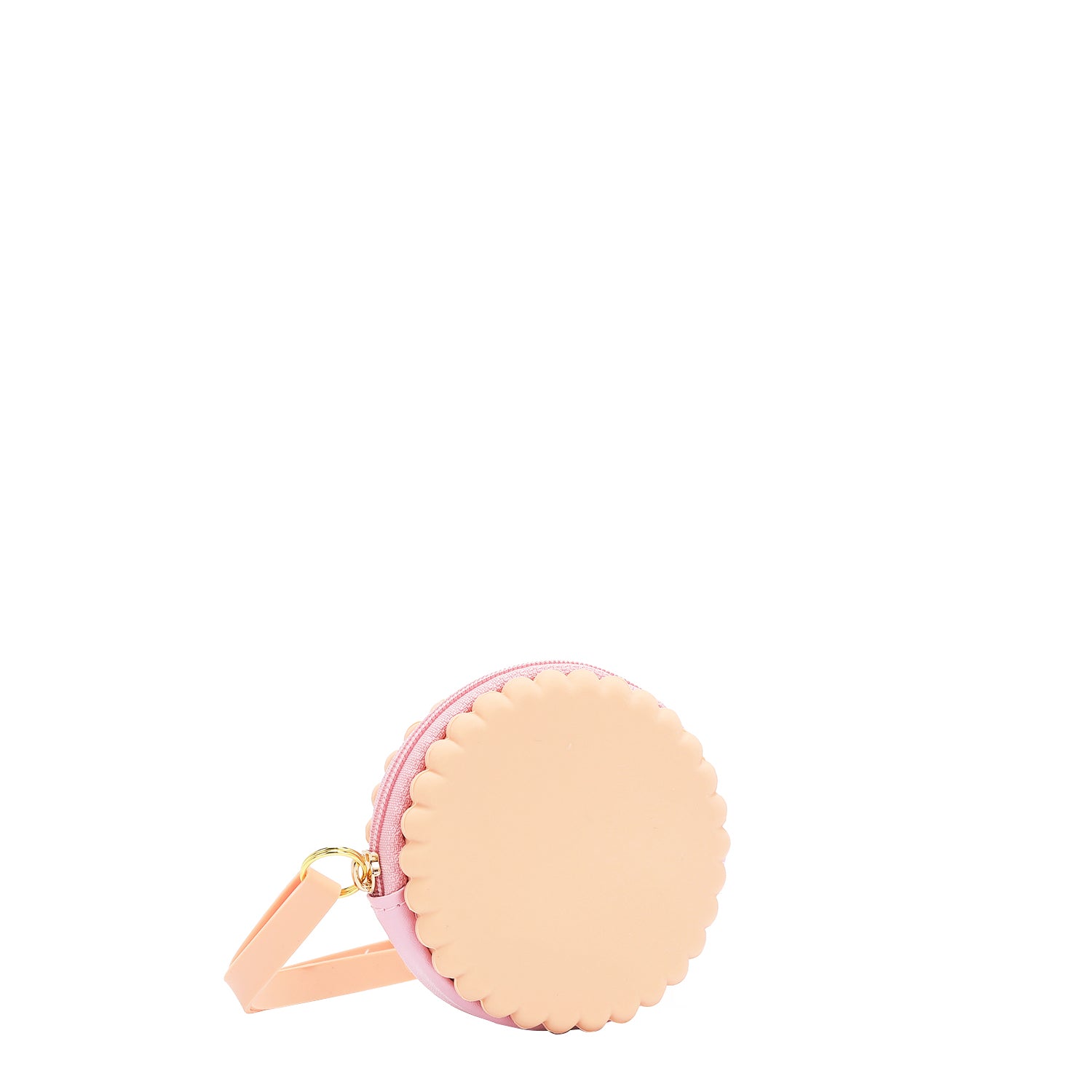 ESTUCHE REDONDO DE SILICONA CON PULSERA (MEANT TO LOVE YOU SALMON)