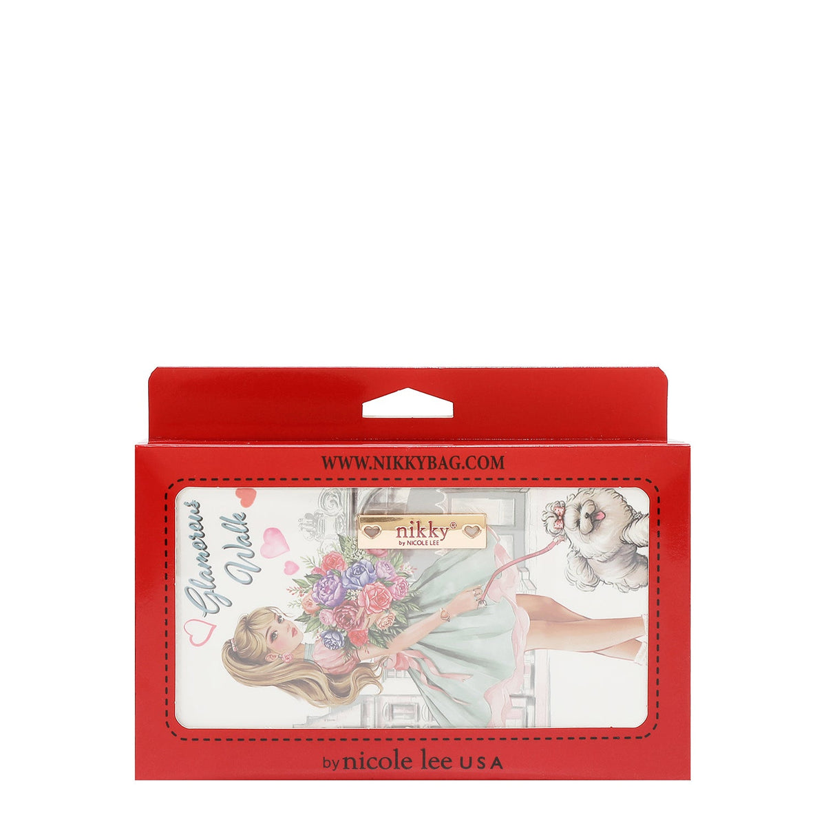 CARTERA CON DOBLE CREMALLERA (GLAMOROUS WALK-BLANCO)